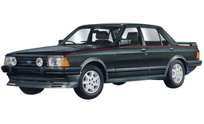 Замена задних тормозных колодок (барабан) Ford Granada